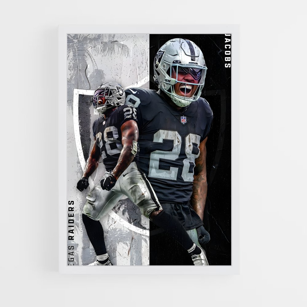 Poster Gridiron Noir (vue 3)